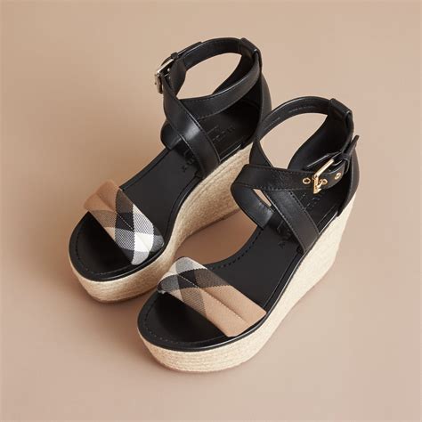 burberry house check|burberry house check wedge sandals.